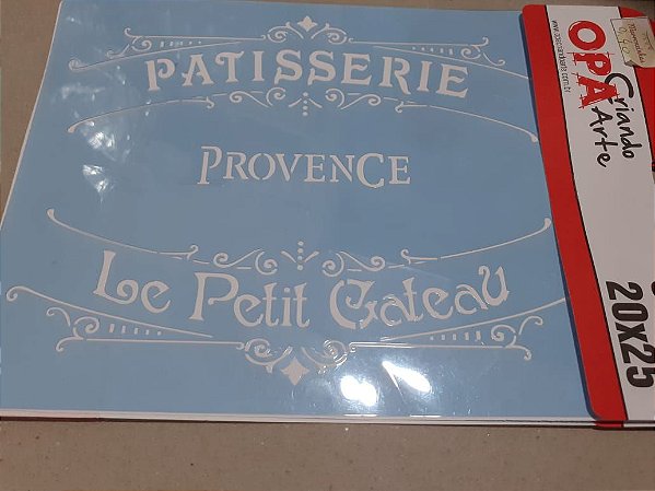 1453 - Stencil Opa 20x25 - Patisserie