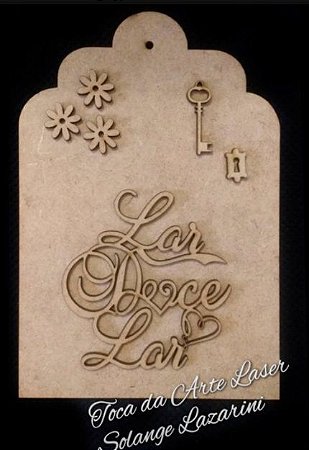 PRJ-21Projeto Placa Lar doce Lar - Recorte a laser