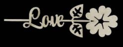 SE-45 - Seta Flor Love - Recorte a laser