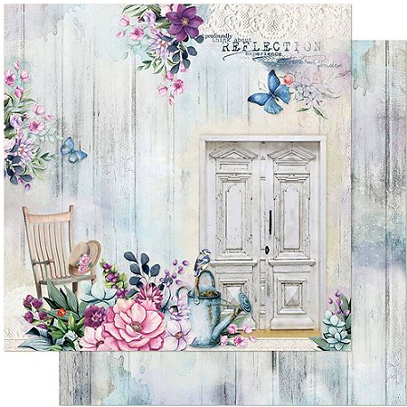 SD-1143 - SCRAP DUPLA FACE - PORTA COM CADEIRA