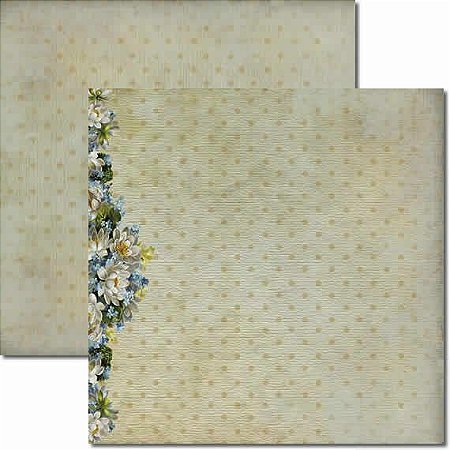 SC-002 Lavanda 02 - Papel para Scrapbook Dupla Face