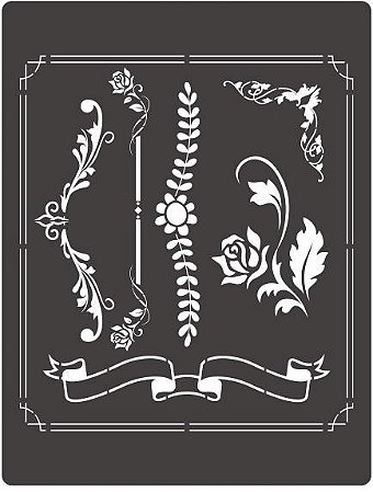 ST-759 - Stencil para Pintura - Arte Fácil