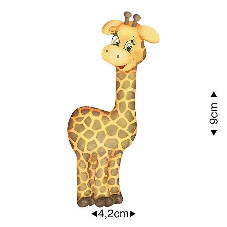 APM8-0813 - APLIQUE EM MDF - GIRAFA
