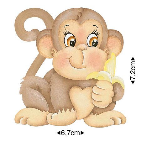 APM8-0815 - APLIQUE EM MDF - MACACO