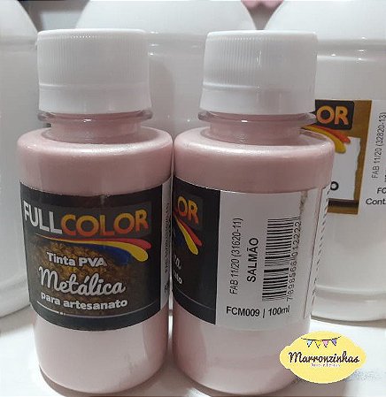 Tinta PVA Metalica100ml Fullcolor -Salmão - FCM-009