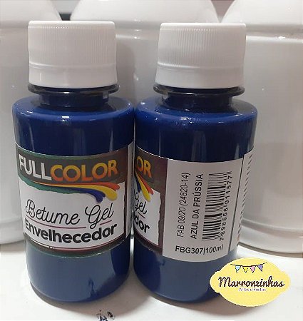 Betume Gel envelhecedor 100ml Fullcolor - Azul da Prússia - FBG-307