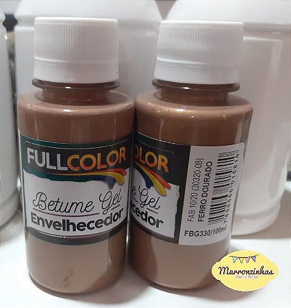 Betume Gel envelhecedor 100ml Fullcolor - Ferro Dourado - FBG-330