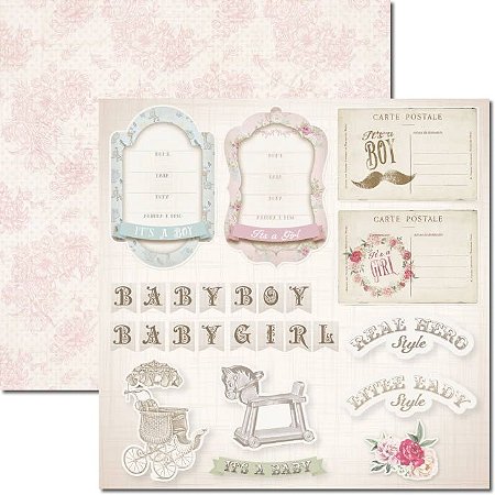 SC-380 It’s a Baby 3 - Papel para Scrapbook Dupla Face