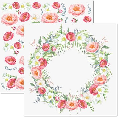 SC-601- Guirlanda 4 - Papel para Scrapbook Dupla Face