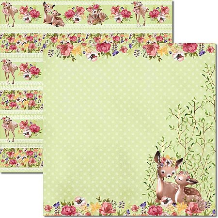 SC-603-Carinho 2 - Papel para Scrapbook Dupla Face