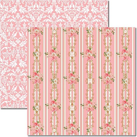 SC-278 Shabby 4 - Papel para Scrapbook Dupla Face