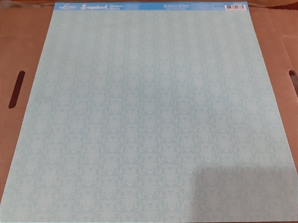 SBB-041- SCRAPBOOK BÁSICO - ARABESCOS AZUL TIFANI