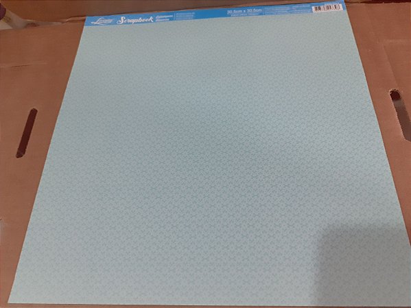 SBB-043- SCRAPBOOK BÁSICO - ESTAMPARIA AZUL TIFANI