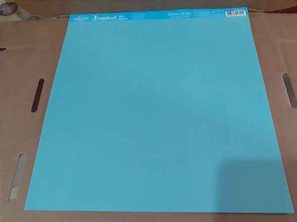 SBB-045- SCRAPBOOK BÁSICO - LISO AZUL TIFANI