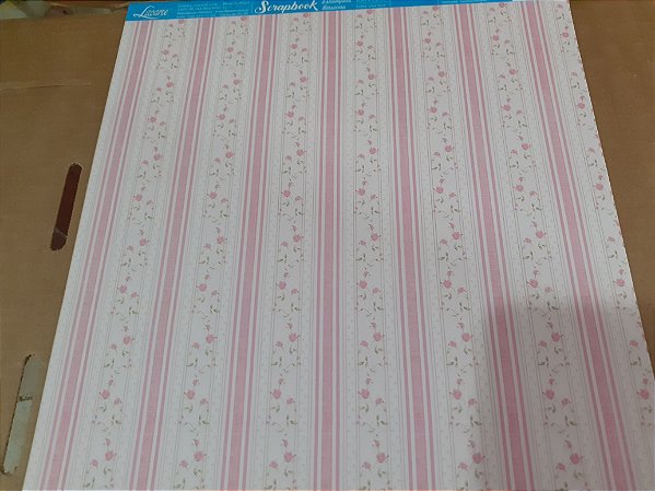 SBB-089- SCRAPBOOK BÁSICO - LISTRAS E ROSAS