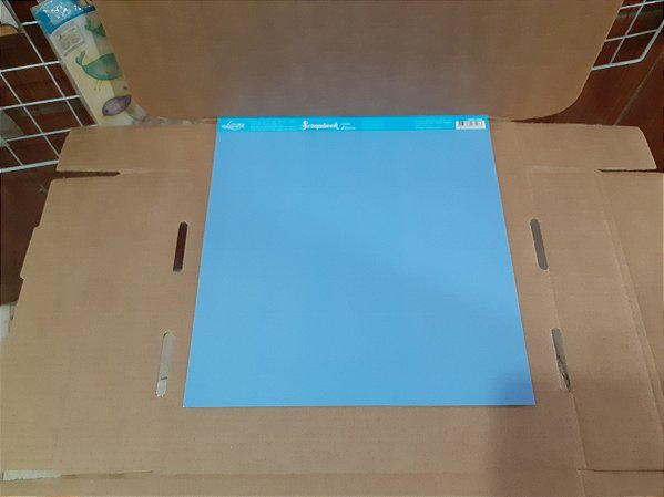 SBB-099- SCRAPBOOK BÁSICO - LISO AZUL