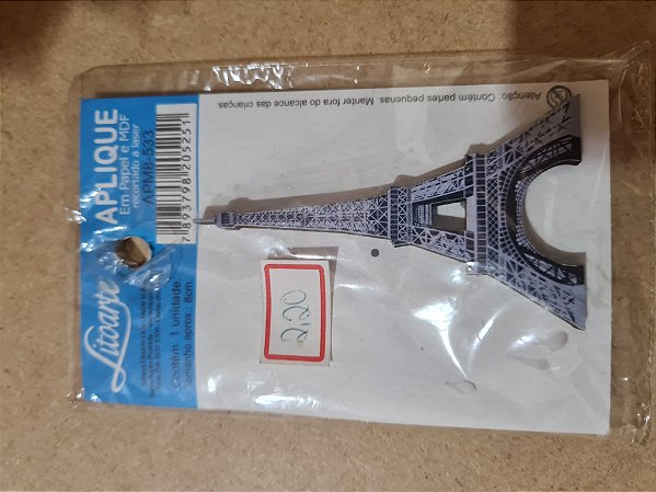 APM8-533- APLIQUE EM MDF - TORRE EIFFEL