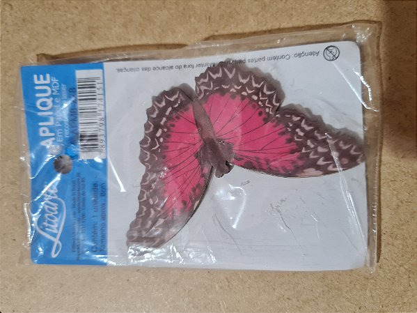 APM8-228- APLIQUE EM MDF - BORBOLETA