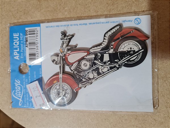 APM8-956- APLIQUE EM MDF - MOTOCICLETA