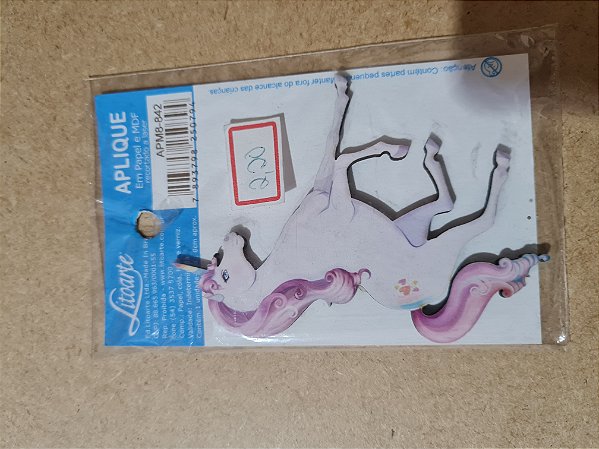 APM8-842- APLIQUE EM MDF - UNICORNIO ADULTO