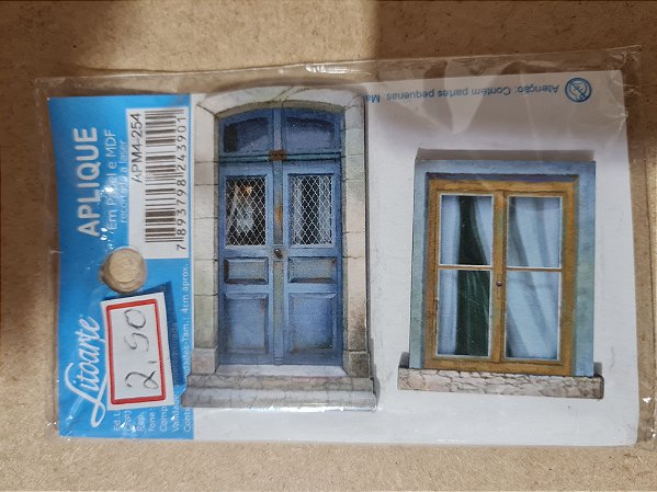 APM4-254- APLIQUE EM MDF - PORTA E JANELA