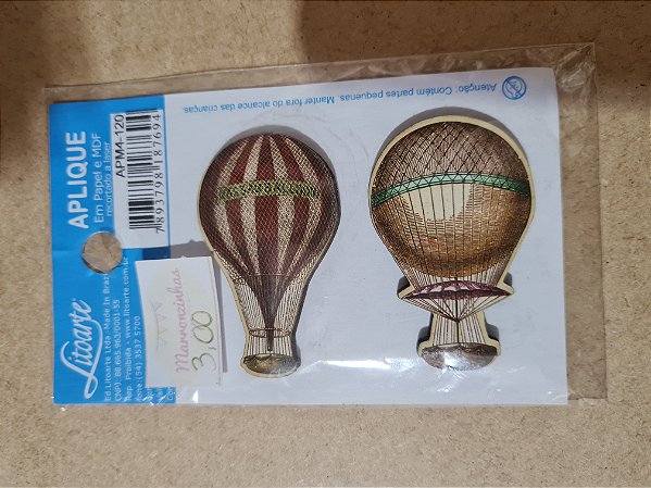 APM4-120- APLIQUE EM MDF - BALÃO