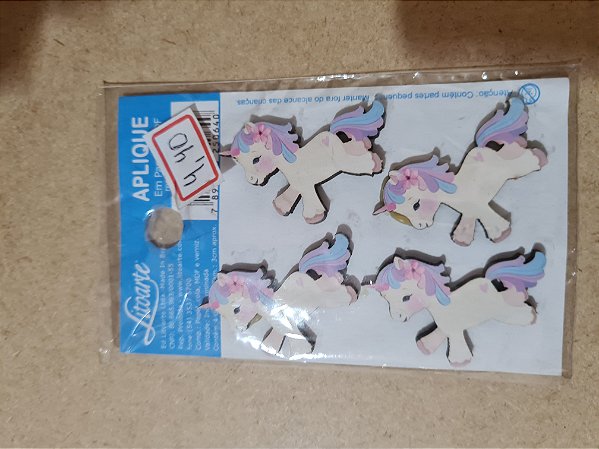 APM3-211- APLIQUE EM MDF -UNICORNIO INFANTIL