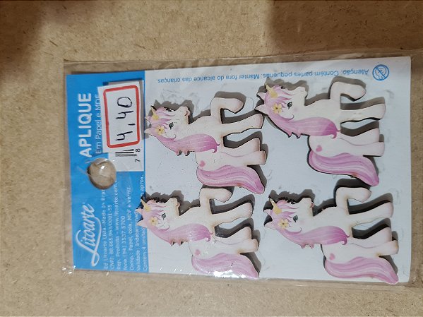 APM3-208- APLIQUE EM MDF -UNICORNIO ADULTO