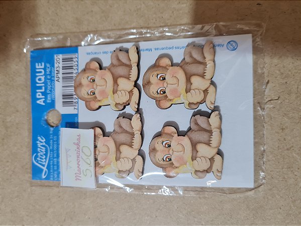 APM3-201- APLIQUE EM MDF - MACACO