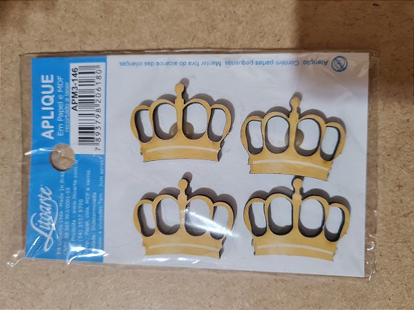 APM3-146- APLIQUE EM MDF - COROAS