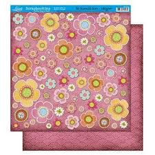SD-0218 - SCRAP DUPLA FACE - FLORES TROPICAL