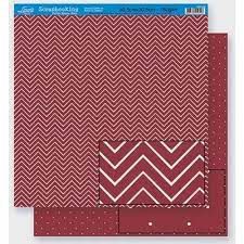 SD-0300 - SCRAP DUPLA FACE - CHEVRON E POÁ VER,ELHO