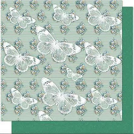 SD-0639 - PAPEL PARA SCRAPBOOK DUPLA FACE - BORBOLETA
