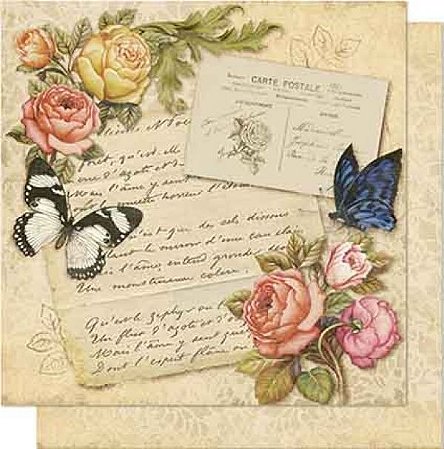 SD-0699 - PAPEL PARA SCRAPBOOK DUPLA FACE - CARTA