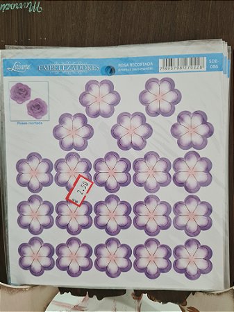 SDE-086 - EMBELEZADORES - ROSA RECORTADA PEQUENA - LILÁS