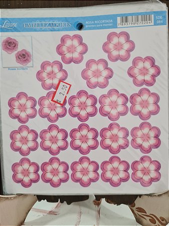 SDE-084 - EMBELEZADORES - ROSA RECORTADA PEQUENA - ROSA