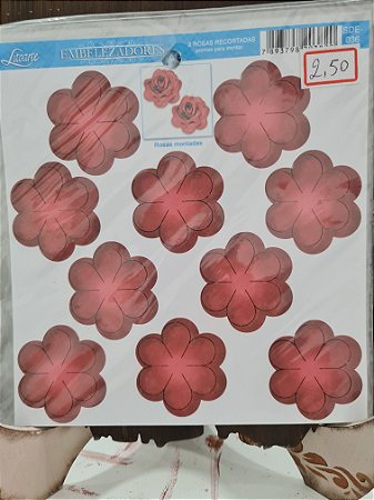SDE-036- EMBELEZADORES - ROSA RECORTADA MÉDIA - VINHO