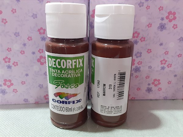 TINTA FOSCA ACRÍLICA DECORFIX 60ML - MARROM 319