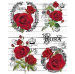 Papel Transfer Rosas PTG-054 - Litoarte