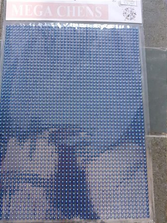 Manta 1/2 perola - 5mm - cor azul