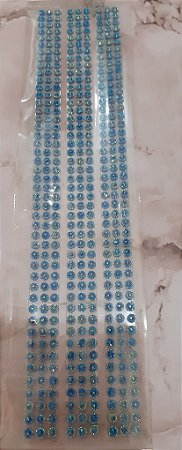 Cartela Strass- azul