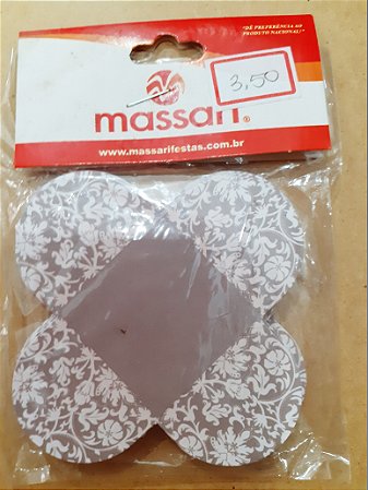 Forminha para docinhos -branco e cinza