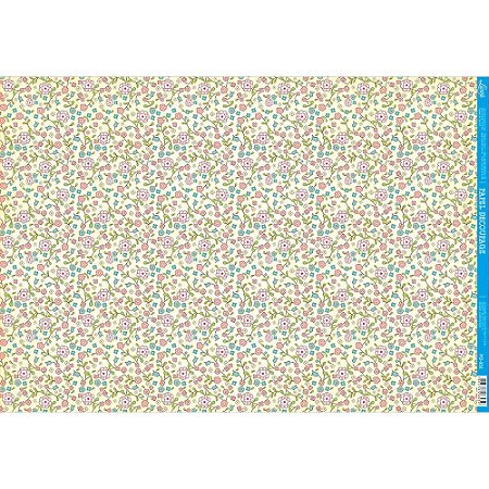 PD-0952 - PAPEL PARA DECOUPAGE - ESTAMPA DE FLORES
