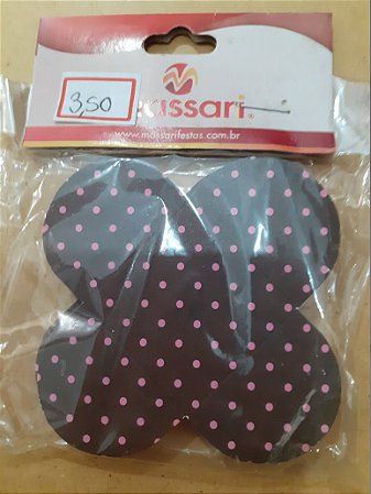 Forminha para docinhos - Rosa poá marrom
