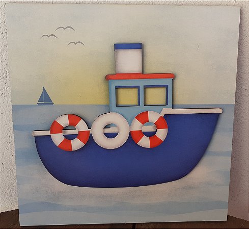 DHPM5-207 - QUADRO DECORATIVO 3D - BARCO