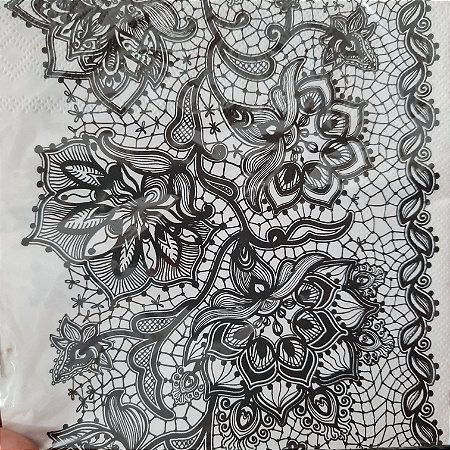 Guardanapo Renda Preta