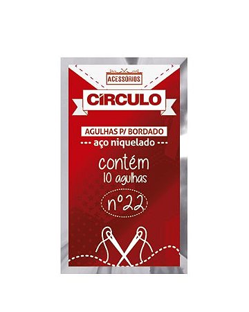 Agulha para bordado a mão nº22 - Circulo
