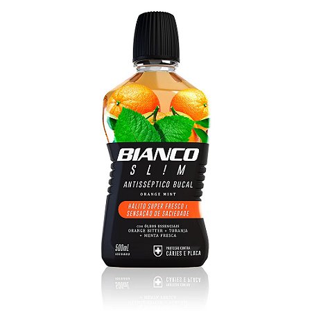 Bianco Slim Antisséptico Bucal Orange Mint 500ML