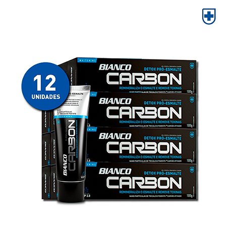 1 Dúzia Creme Dental Bianco Carbon (100g)