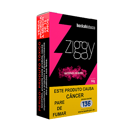 FUMO PARA NARGUILE ZIGGY WATERMELON BOMB 50g
